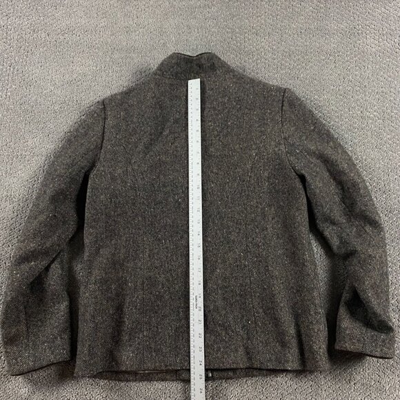 Orvis Tweed Wool Toggle Jacket Women's Medium Brown - Picture 13 of 14